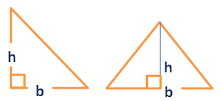 Area triangle given base and height