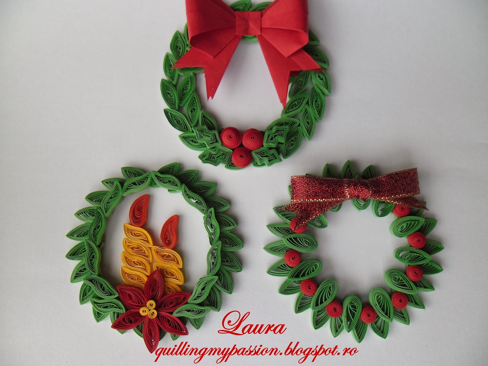  quilling  my passion quilled  christmas  ornaments 