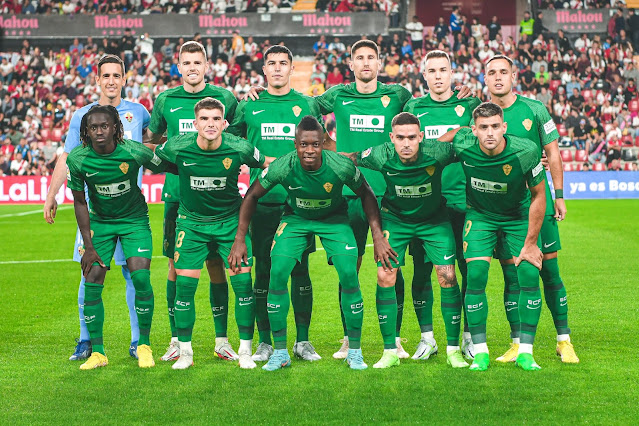 ELCHE C. F. Temporada 2022-23. Edgar Badía, Gerard Gumbau, Diego González, Federico Fernández, Carlos Clerc, Pol Lirola. Domingos Quina, Raúl Guti, Helibelton Palacios, Roger, Lucas Boyé. RAYO VALLECANO DE MADRID 2 ELCHE C. F. 1 Lunes, 03/10/2022, 21:00 horas. Campeonato de Liga de 1º División, jornada 7. Madrid, Estadio de Vallecas:  espectadores. GOLES: 0-1: 32’, Lucas Boyé. 1-1: 40’, Sergio Camello. 2-1: 90+5’, Unai López.