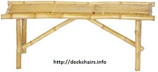 Folding Bamboo Bench Chair