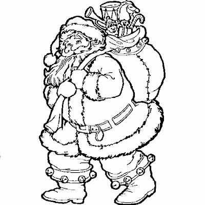 Coloring Pages Santa