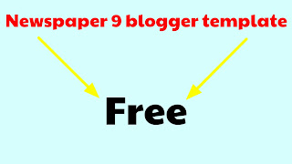 newspaper 9 blogger template free download
