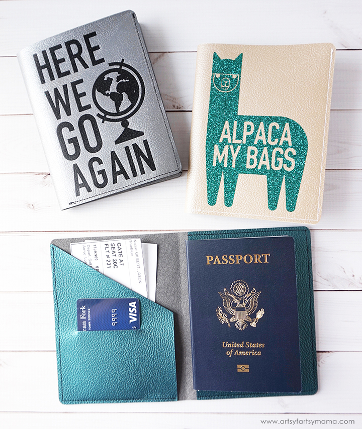 DIY Leather Passport Covers with Cricut