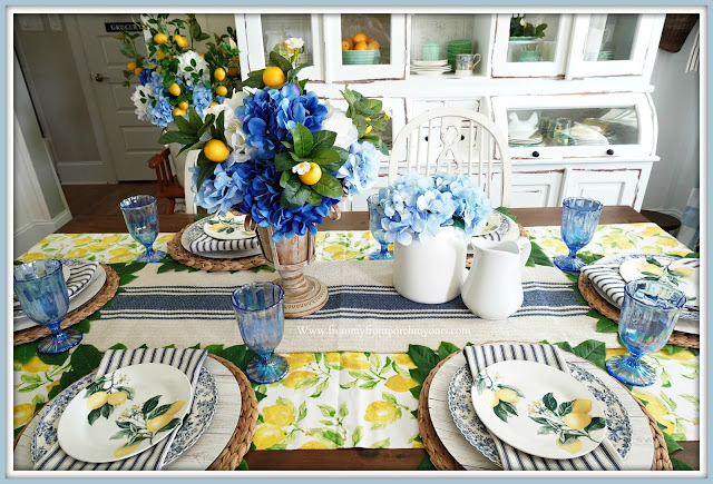 French Farmhouse-Lemon Dinnerware-Dining Room-From My Front Porch To Yours