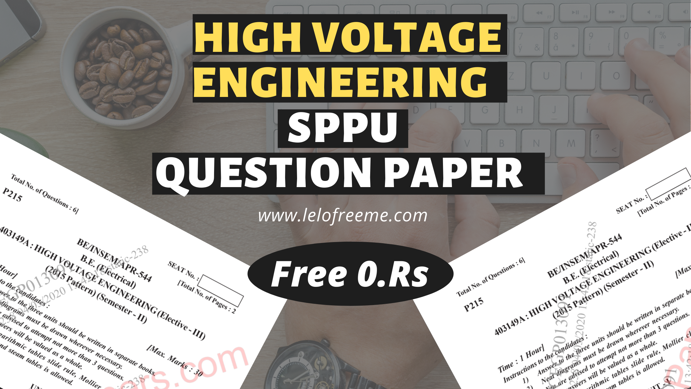 SPPU HIGH VOLTAGE ENGINEERING Question Paper (403149A) Download