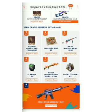 Kode Redeem Shopee Birthday Free Fire FF, Ketahui Cara Mendapatkannya!