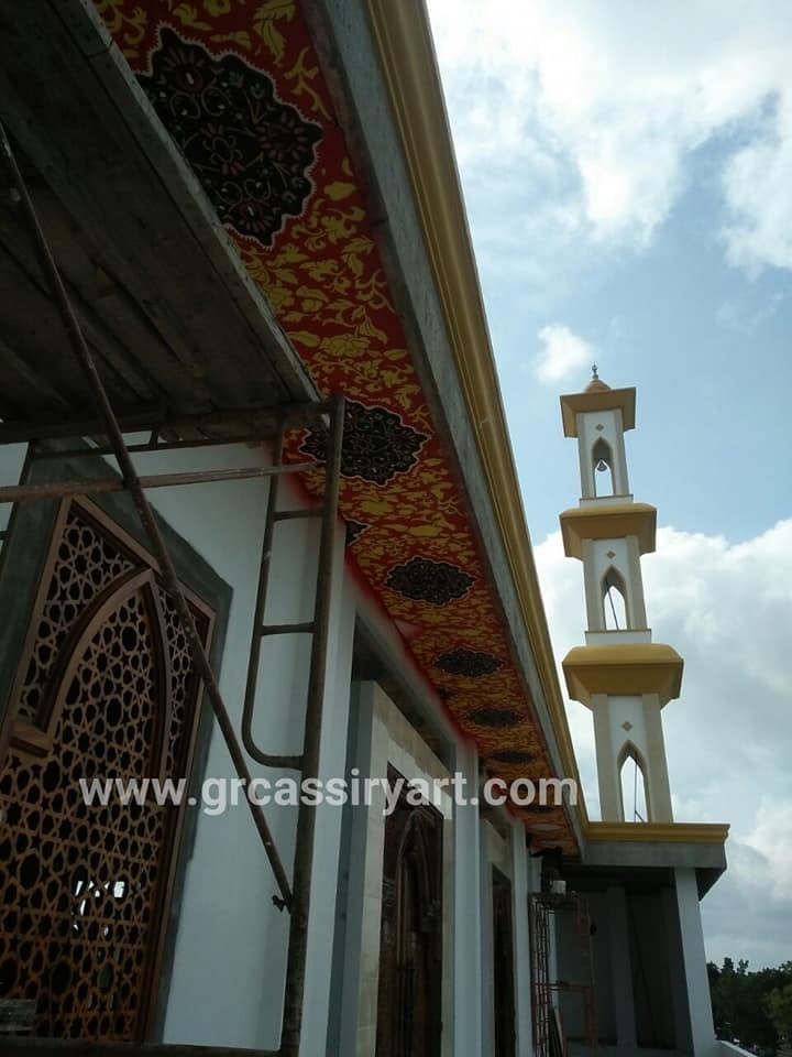  PLAFON GRC MOTIF  KARPET BATIK GRC  KRAWANG MASJID AGUNG 