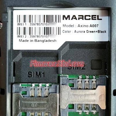 Marcel Axino A007 Flash File MT6261