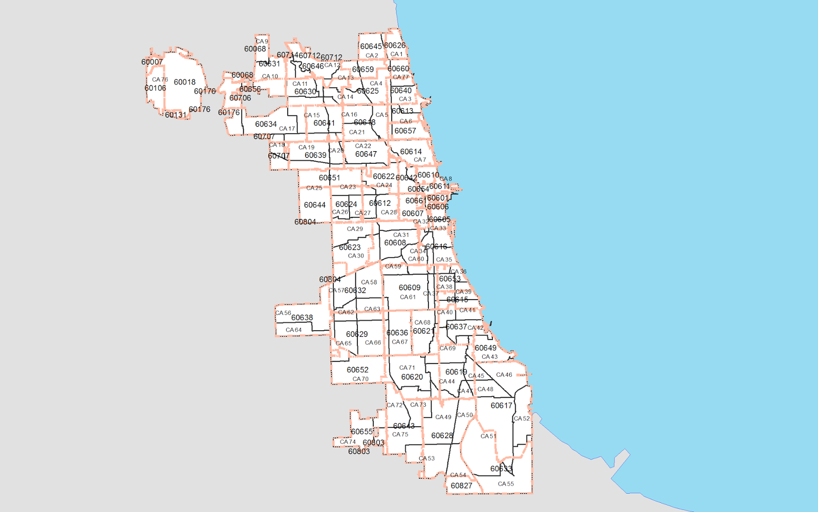 Chicago Data Guy Chicago Community Area And Zip Code Equivalency Files