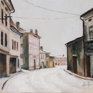 Snow in Verteillac by Liza Hirst