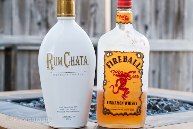 golden cinnamon grahams cocktail cereal, rum chata, fireball whisky, cinnamon whisky