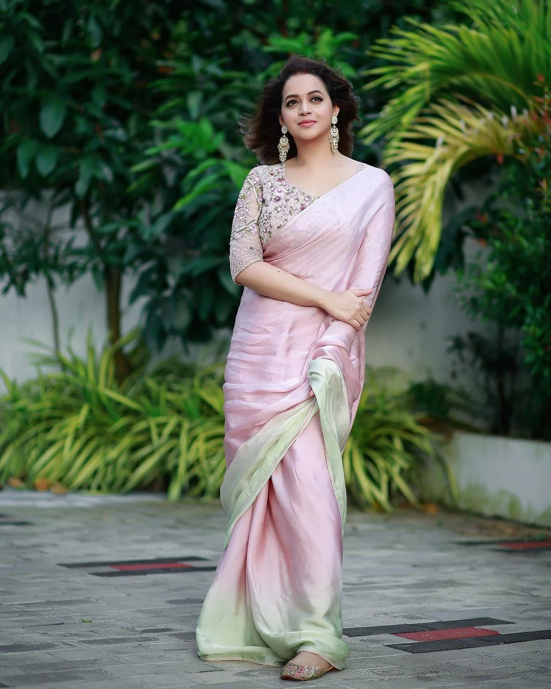 Malayalam Actress Bhavana Menon Latest Saree Pics