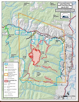 Lolo Peak Fire - 29 Jul 2017