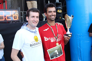 primera carrera de orientación en las fiestas de Barakaldo