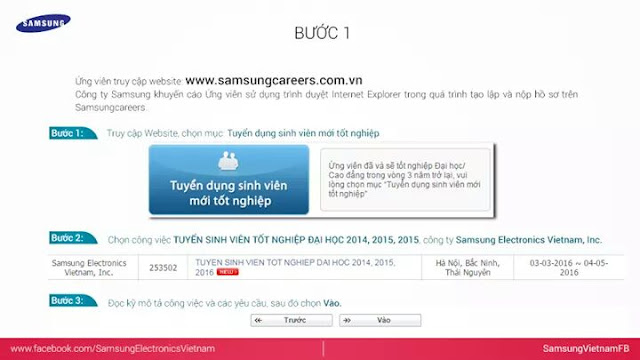 nop ho so du tuyen samsung 1