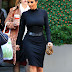 Kim Kadarshian hot pics in dark blue tight dress