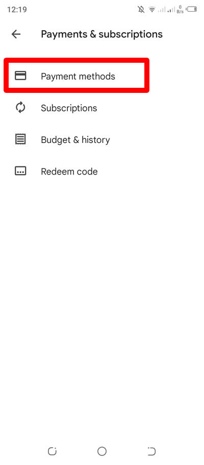 play store payment methods