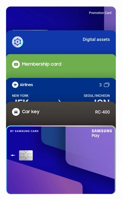 Samsung Wallet a new service with the app. Read more