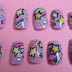 Reach for the stars! rainbow brite nails