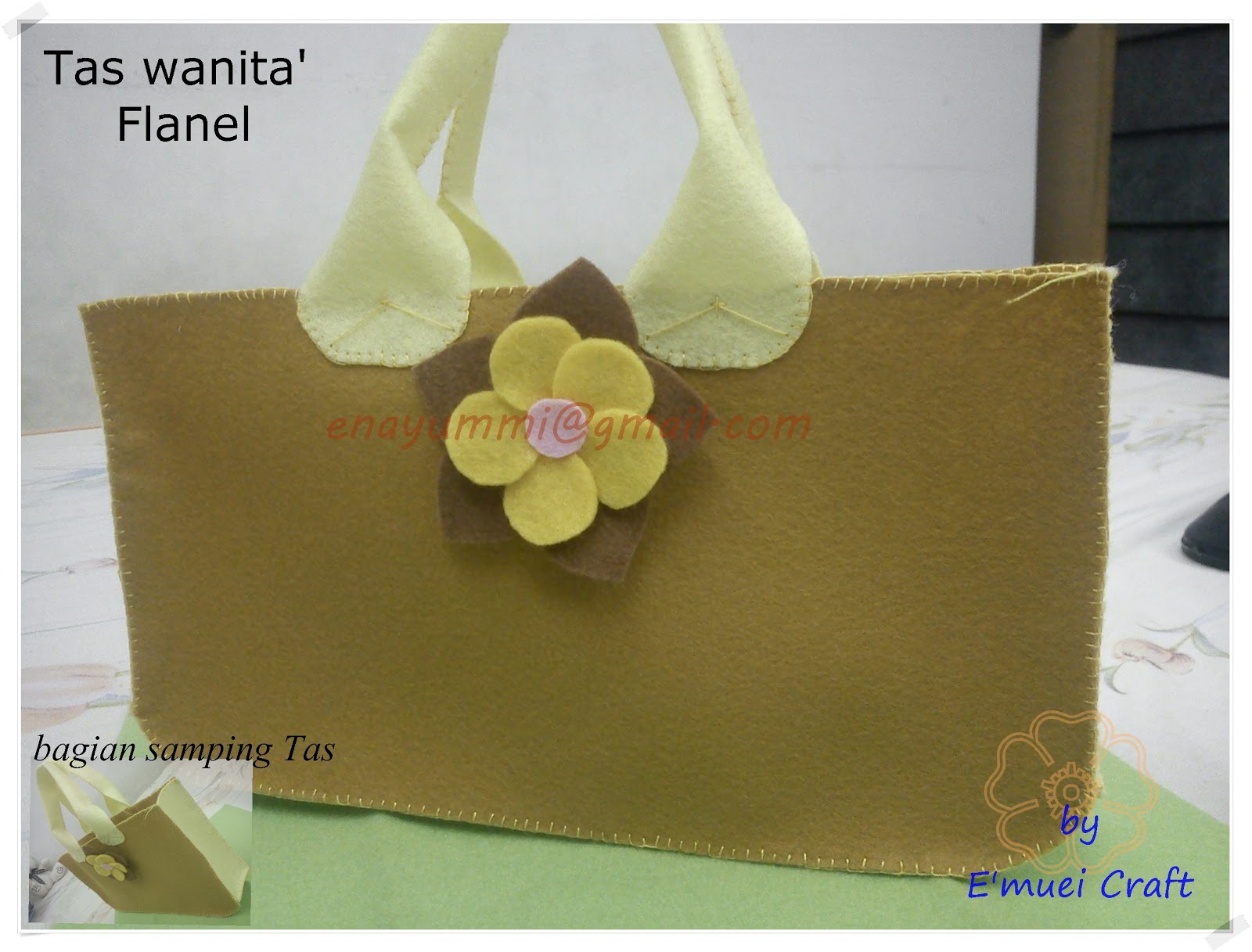 Untuk Sahabat Muei Kerajinan  tangan Tas  Dompet dari  Flanel 