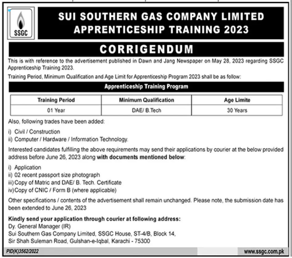 Sui southern gas company head office jobs 2023 | Apply Now  |