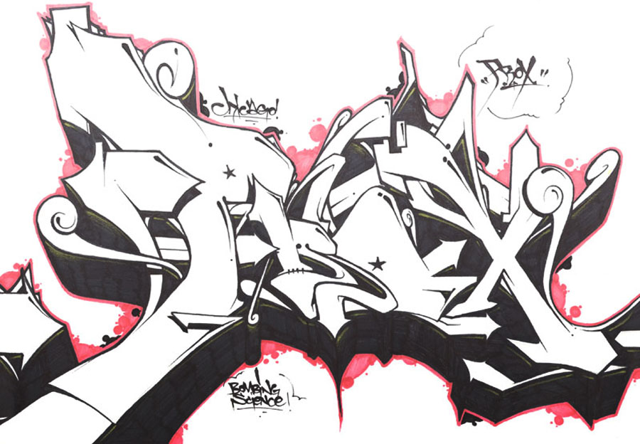 how to do graffiti on paper. Create graffiti in a paper but