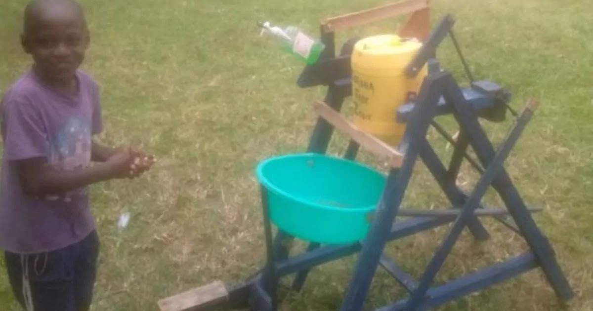 9-Year-Old Boy From Kenya Invents Handwashing Machine To Help Fight Coronavirus And Receives Presidential Award