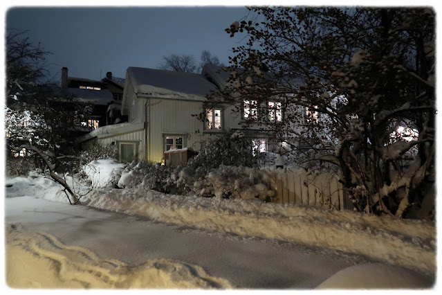 Fint med snø i Verksgata borettslag på Rodeløkka i Bydel Grünerløkka i Oslo!