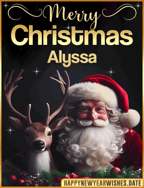 Merry Christmas gif Alyssa
