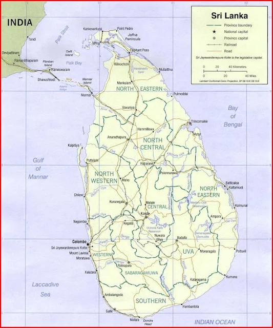 image: Sri Lanka Political Map