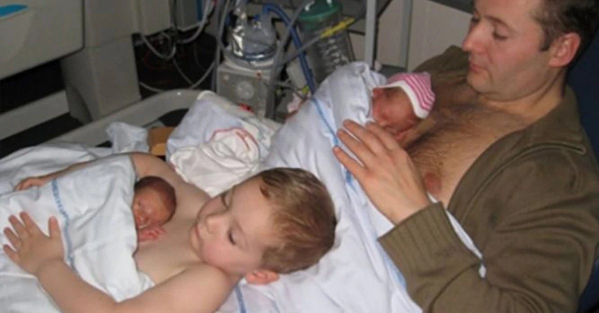 Touching Picture Of Little Boy Taking Care Of His Premature Sibling Went Viral