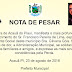 NOTA DE PESAR