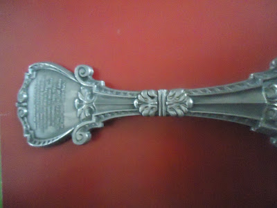 Unusual collectors engraved German spoon