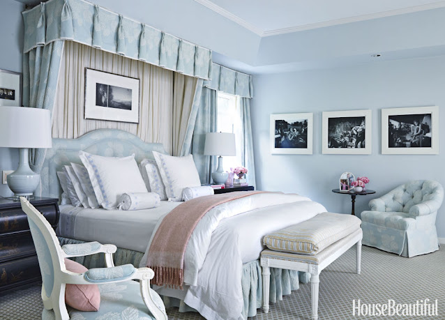 decorate with blue and blush