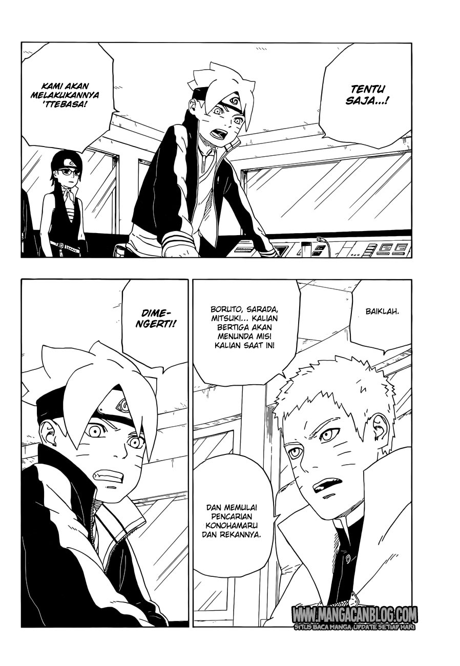 Boruto Chapter 18 Bahasa Indonesia  Tangan-Spoiler Boruto 19-Mangajo 20