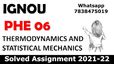 PHE 06 Solved Assignment 2021-22