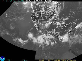 Tres sistemas de tormentas se arremolinan en el océano pacífico- imagen 11 de julio 2012