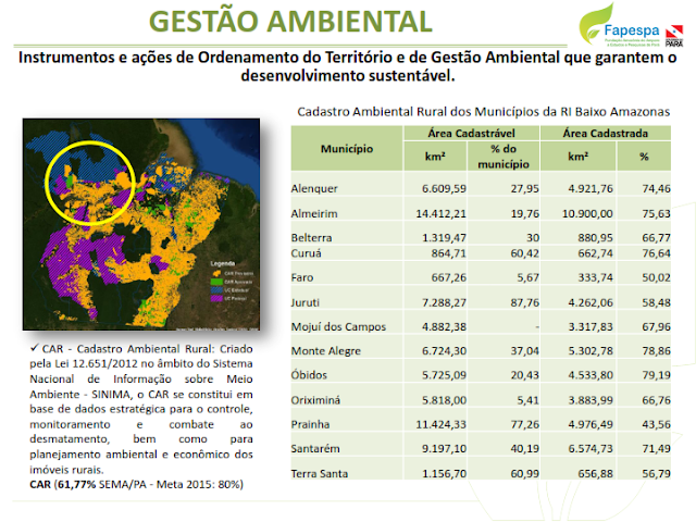 DIAGNÓSTICO SOCIOECONÔMICO E AMBIENTAL DA REGIÃO DE INTEGRAÇÃO DO BAIXO AMAZONAS – 2016 – 2019 – PARÁ – BRASIL.