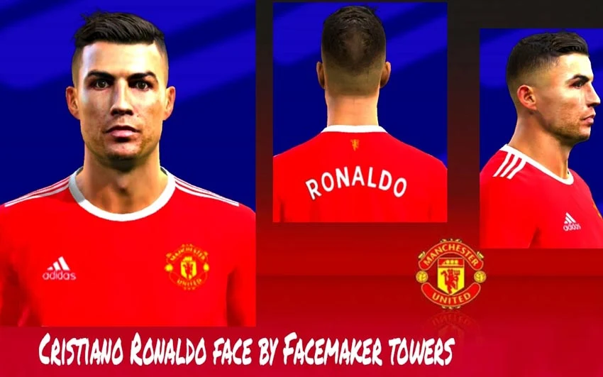 C.Ronaldo New Face and Hair 2021 For PES 2013