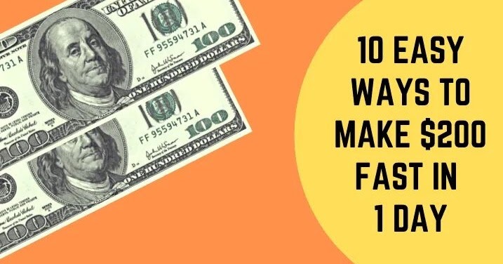How to make 200 in one day?Quick & fast