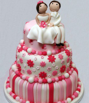 Made for each other - Wedding Cake