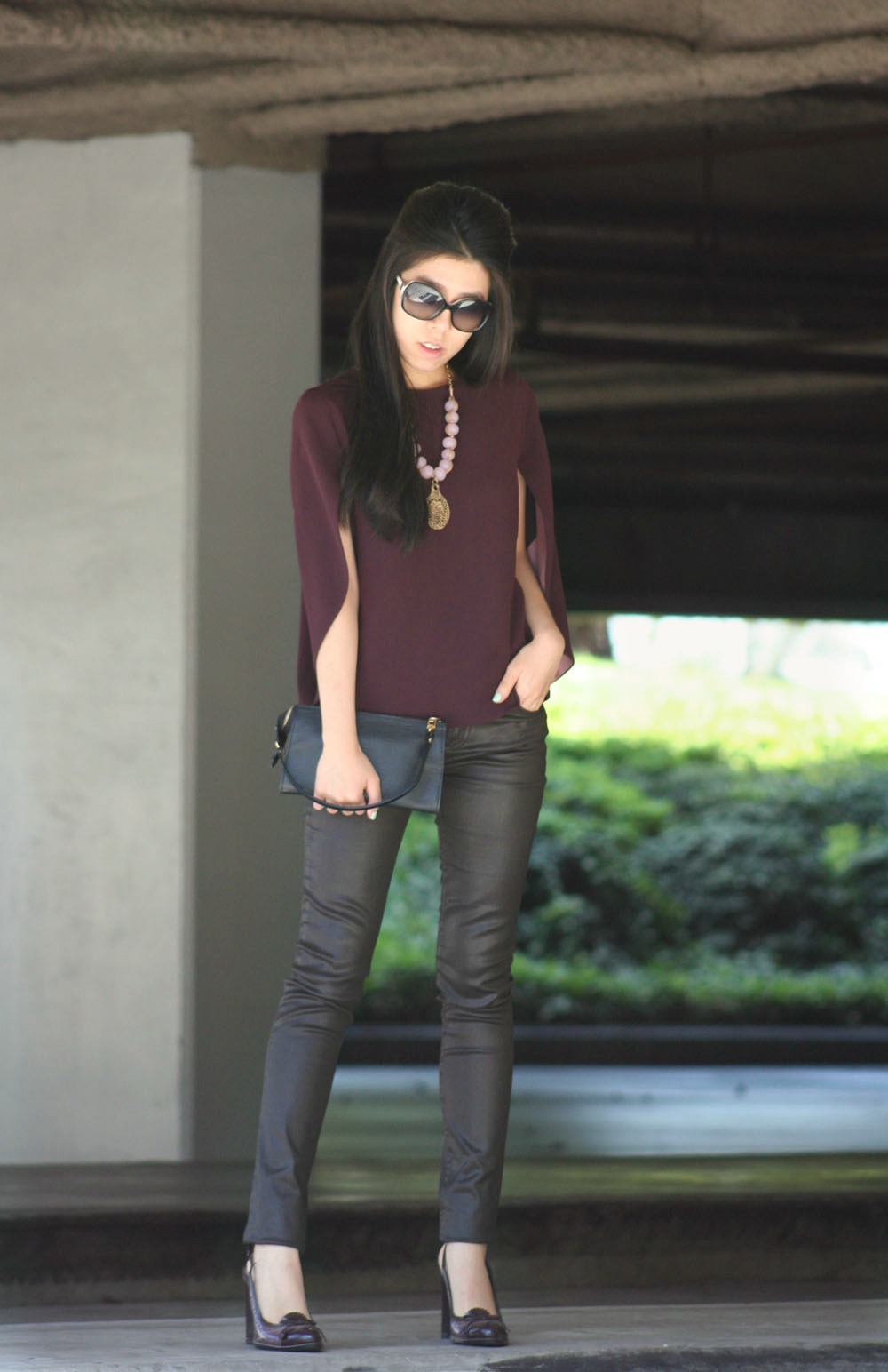 Adrienne Nguyen - How to make a cape top look casual