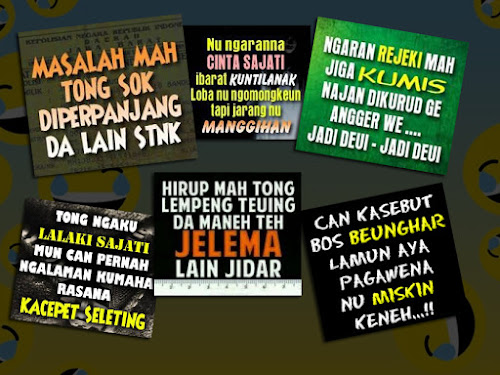 Kumpulan Kata Kata  Lucu  Bahasa Sunda  dan Artinya