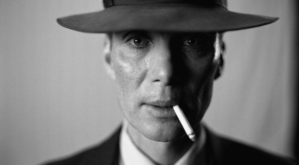 A film still of Cillian Murphy as theoretical physicist, and creator of the atomic bomb, J. Robert Oppenheimer.