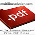 How To Remove Password From PDF Files in Windows and MAC