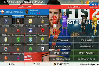 FTS 21 Shopee Liga 1 Indonesia & Full Kompetisi Eropa 2020/2021