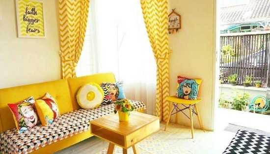 Lingkar Warna 15 Desain Inspiratif Interior Rumah Bernuansa Kuning