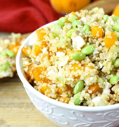 APRICOT EDAMAME QUINOA SALAD