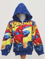 Jaket Spiderman untuk usia 4-6 thn