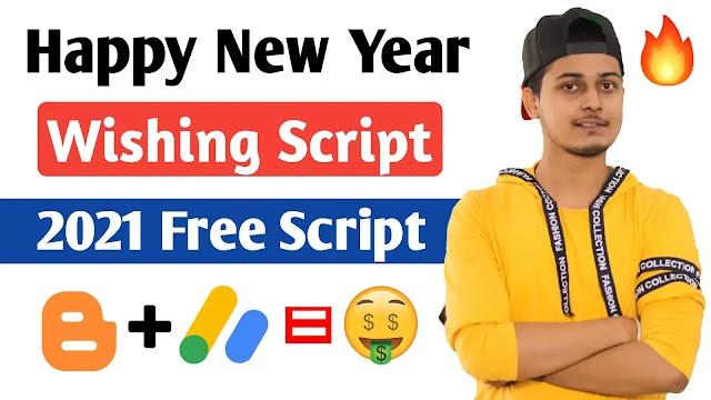 Happy New Year 2021 Wishing Script For Blogger Free